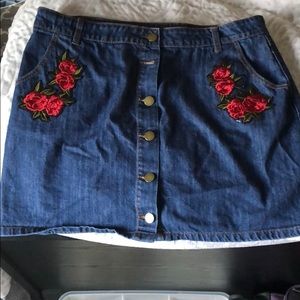 Denim Mini Skirt